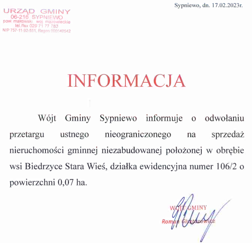 informacja_przetarg_biedrzyce