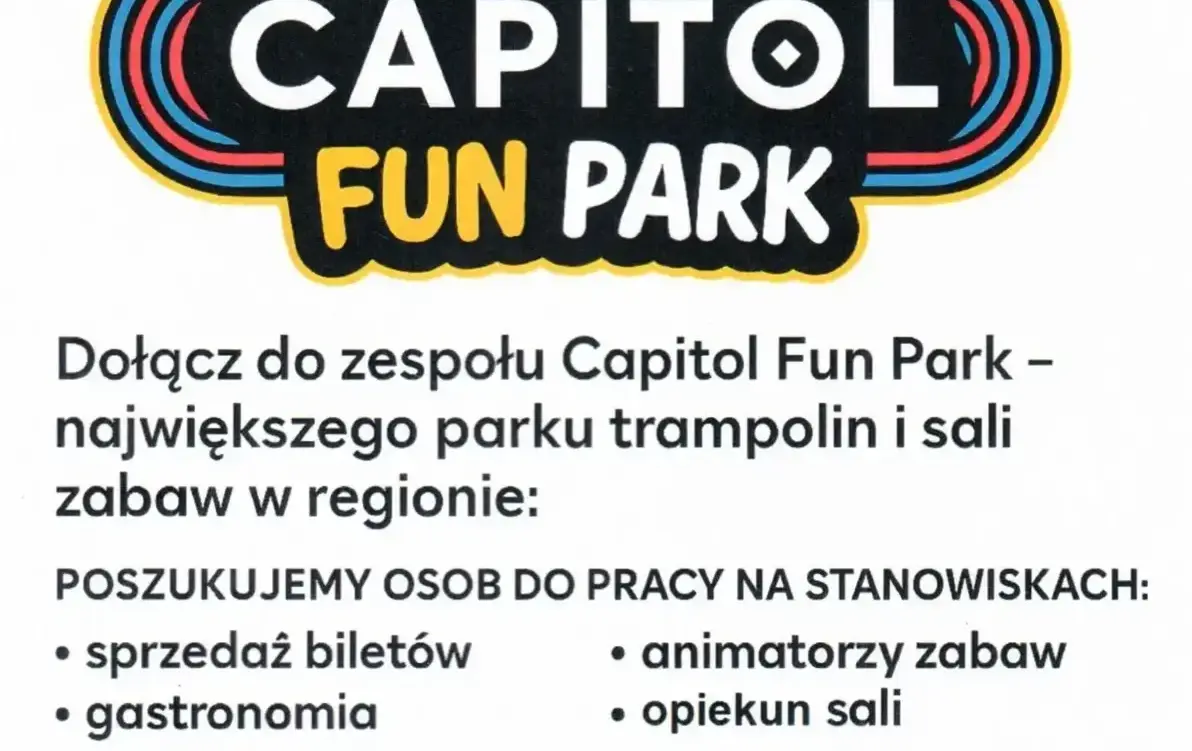 Praca w Capitol Fun Park